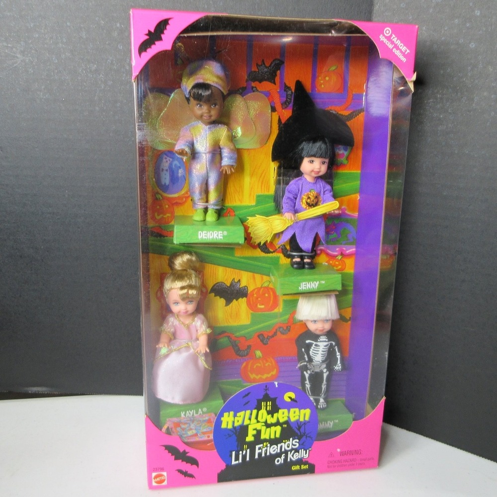 Vintage 1998 Mattel Halloween Fun Li'l Friends of Kelly Gift Set NIB Target READ